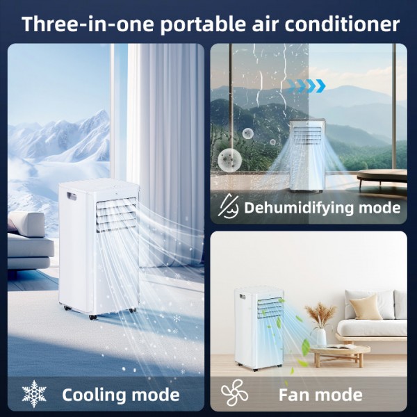 Coolblus portable air conditioner,12000 BTU portable ac unit up to 550 Sq,3 IN 1 with Remote Control,White
